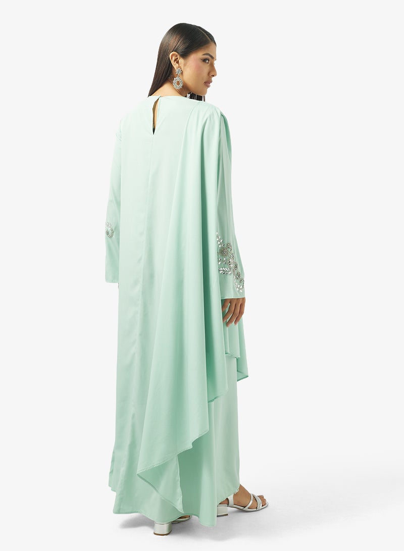 Khizana Embellished Abaya - Image 2